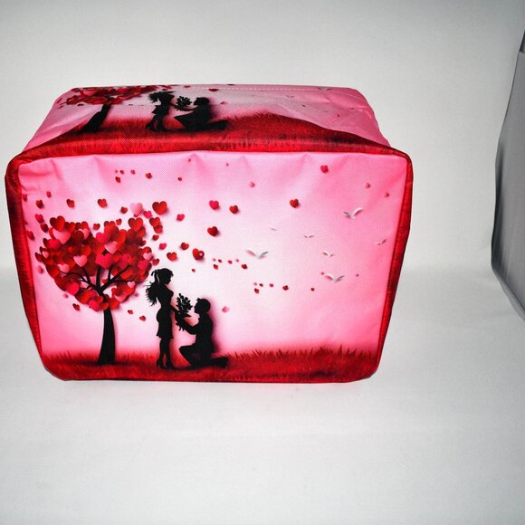 Valentine's Day Storage Basket, Large Collapsible Fabric Bin with Handles, NWT - Picture 5 of 5